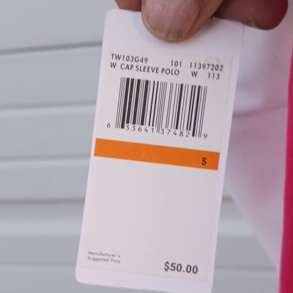 FILA women's cap sleeve polo top size S - Picture 7 of 12